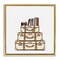 Stupell Industries Cream Luggage Stack Floating Frame, design by Amanda Greenwood